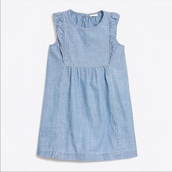 Crewcuts Chambray Ruffle Sundress - Picture 1 of 6